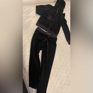 Juicy couture black label velour set